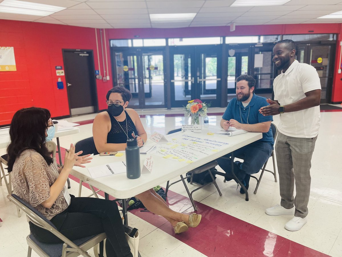 itsbrentdean's tweet photo. Had a great experience co-leading the โTeaching Through The Lensโ of an academy training with the INFAMOUS @DeniseTKing of @CaneRidgeHS !! We had an incredible group of educators!
#academycoach #dreamteam #purplepride #panthernation https://t.co/Rnga5kIdkB