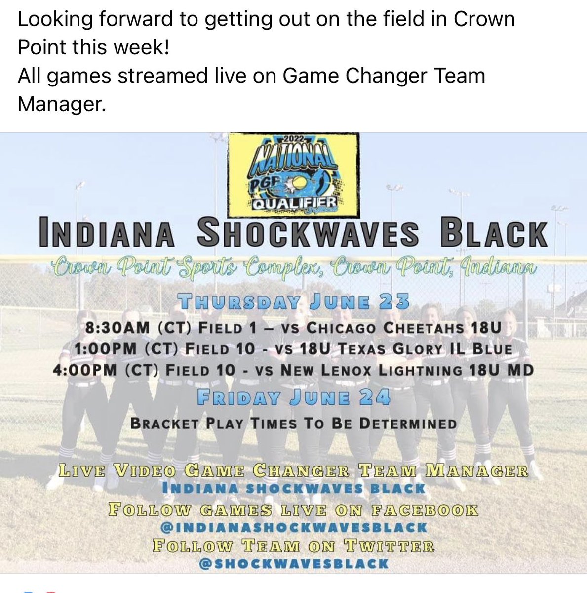 Indiana Shockwaves Black tweet media