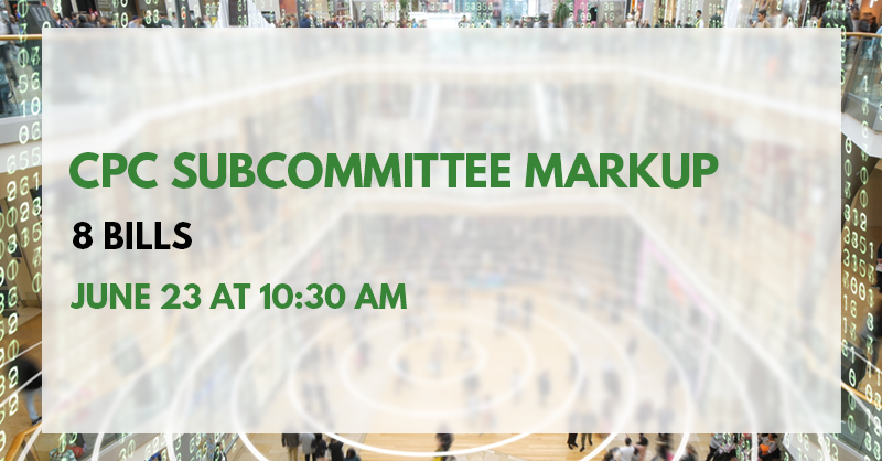 EnergyCommerce's tweet photo. WATCH LIVE: #SubConsumer markup of eight bills, including the bipartisan American Data Privacy & Protection Act, which helps put consumers back in control of their data →