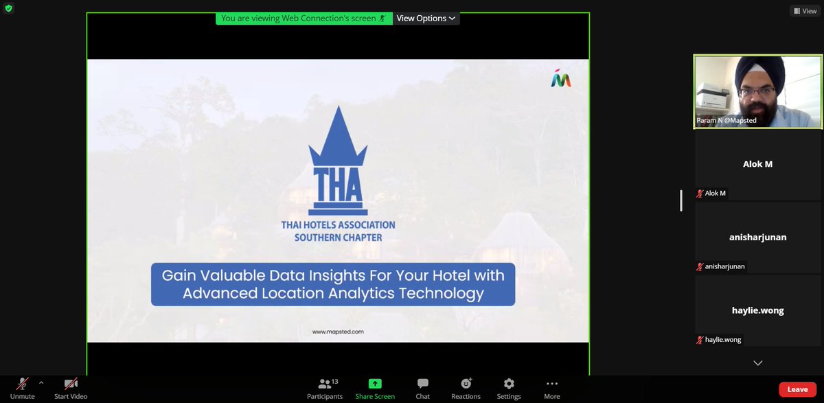 MapstedHQ's tweet photo. Mapstedโs CEO had the pleasure of speaking at the Thai Hotel Association Southern Chapter where he discussed the value of location data insight for hotels using advanced location analytic technology.
#Mapsted #ThaiHotelAssociationSouthernChapter #locationtechnology #analytics https://t.co/owqQsb8TRr