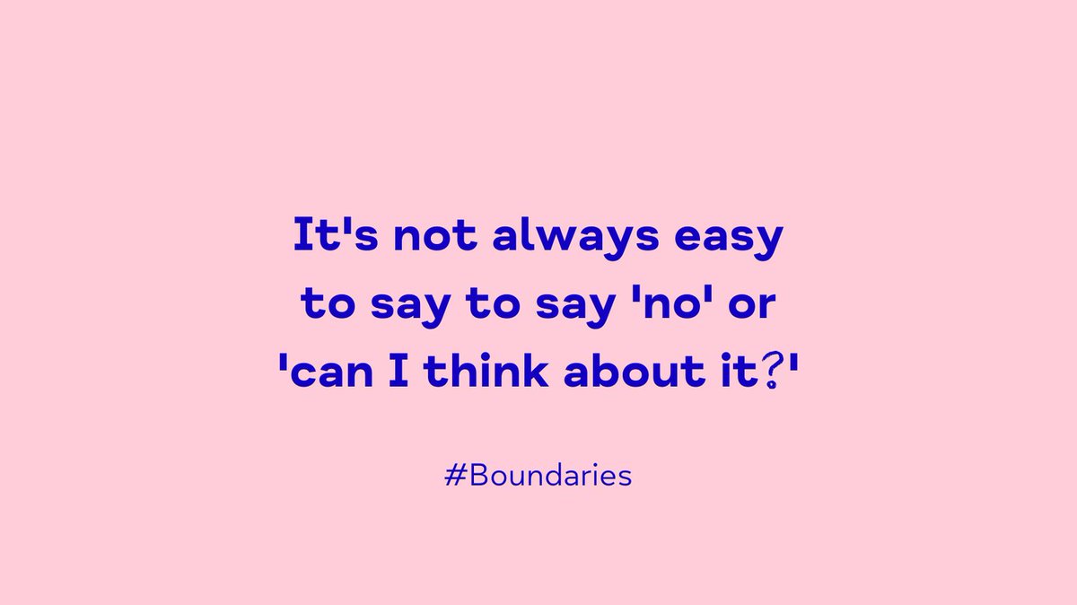 rb_mind's tweet photo. People pleasing is very common, we all want to be liked, so we say 'yes'.
But it's also important to understand that it's ok to say 'no' or 'can I think about it?'
#Boundaries #Peoplepleasing #Mentalhealth #RBMind #LocalMind #Support https://t.co/0lA6Wwspp8