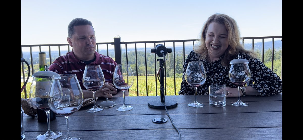 It doesn’t get any better than to have a chat with extraordinary people in wine country on a sunny day for the podcast! Thank you <a href="/BellsUpWinery/">Bells Up Winery</a> for allowing me to follow along with your story for the past couple years! #oregonwine