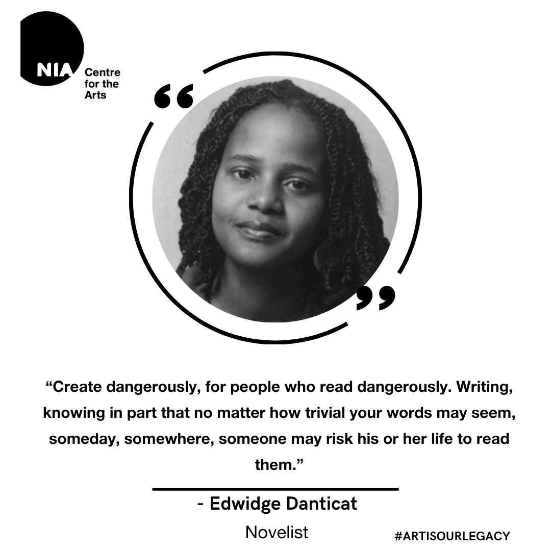 Artists, we hope you are able to create fearlessly today. #MidweekMotivation #EdwidgeDanticat