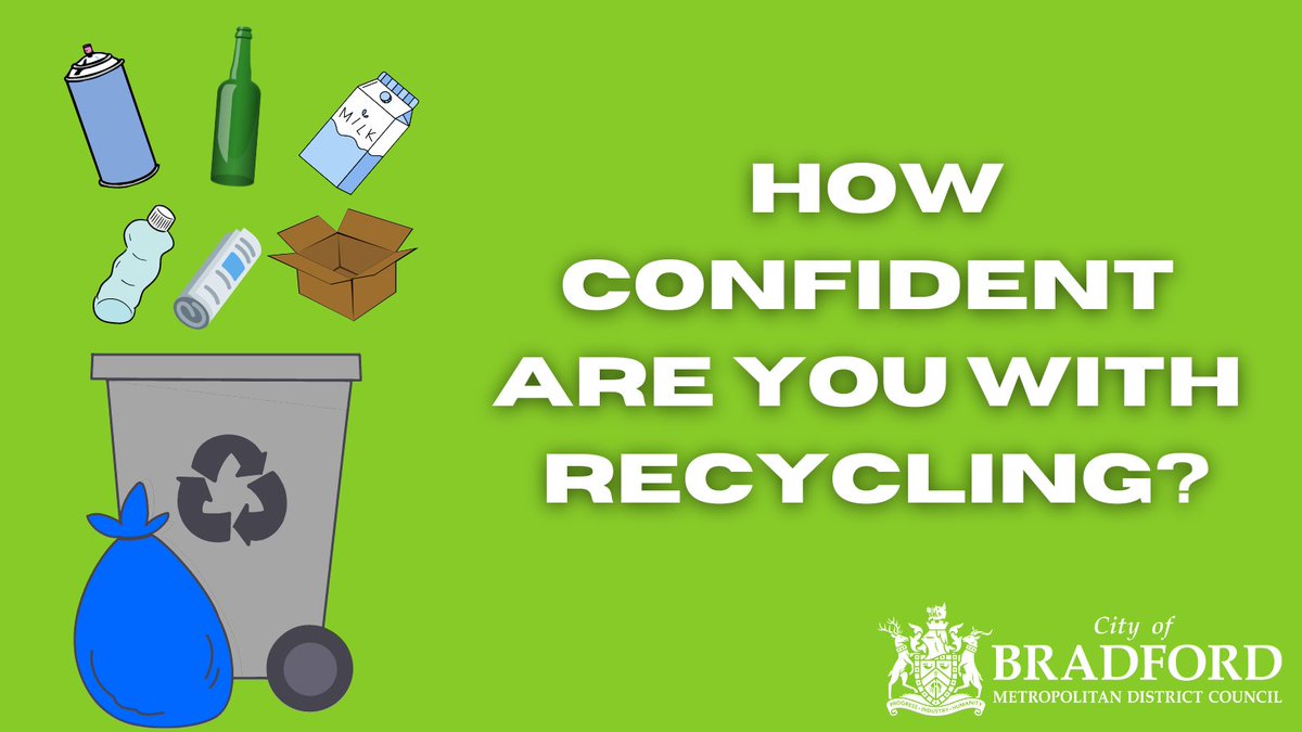 bradfordmdc's tweet photo. How confident are you with recycling? Take our quick survey and let us know how we can help you to recycle better! https://t.co/auXkDjflHz https://t.co/D2KiRoC59l