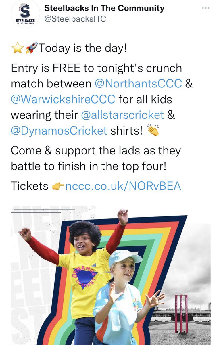 Long Buckby Cricket tweet media