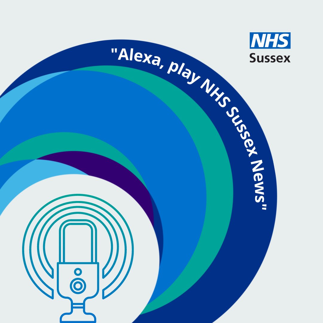 We're excited to announce that we have a brand new NHS Sussex News podcast! To stream through your smart-speaker, just say 'Alexa, enable NHS Sussex News' to enable, then 'Alexa, play NHS Sussex News' to play. Also available on Apple Podcasts, Spotify and Deezer 🎙️