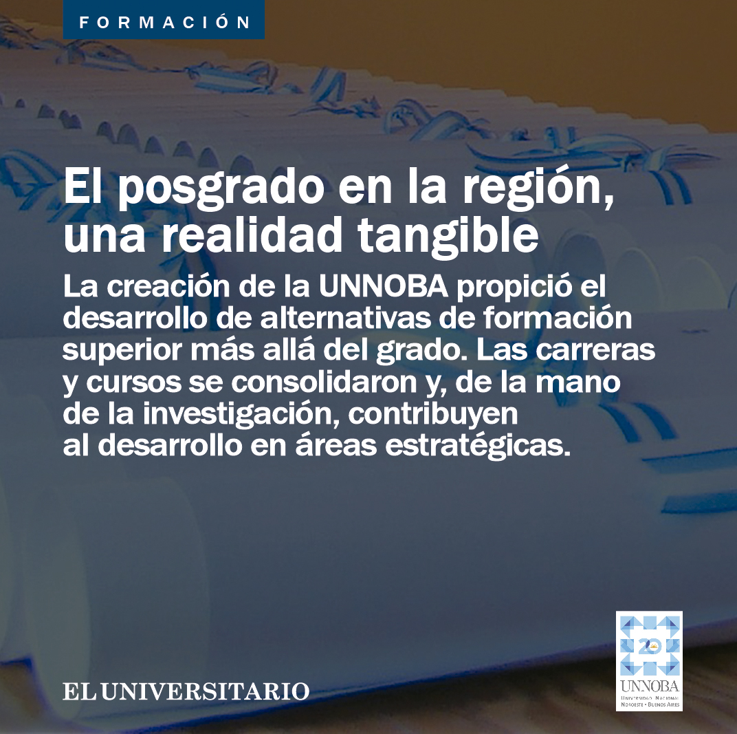 unnoba_noticias's tweet photo. #ElUniversitario 
#Posgrado en la UNNOBA, un camino recorrido y los desafíos que vienen.
 
Artículo disponible en nuestra web 📲
https://t.co/mt89kWdsK5

#UNNOBA20Años #formación #desarrollo https://t.co/wzBC2lbsoM