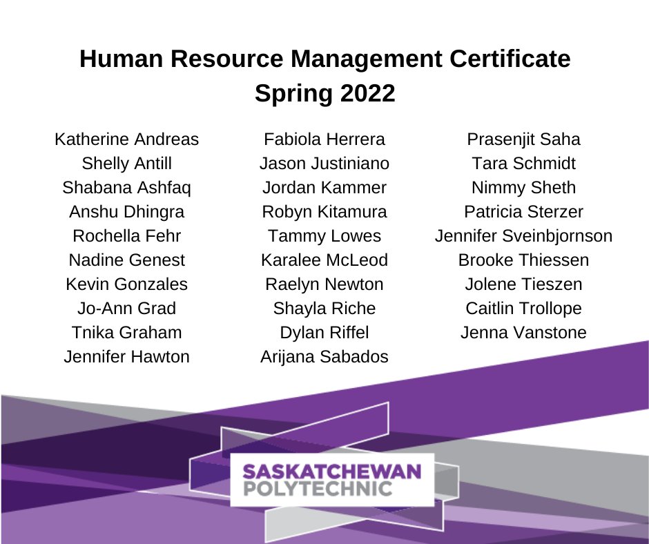 CPHRSK's tweet photo. 🎉Congratulations to the 2022 Spring HR graduates from @SaskPolytech 🎉.
Are you an HR student? Interested in becoming a member?
⏩Visit https://t.co/Oy6wUltbgb
#StudentMembers #SaskPolytechGrad #CPHR #HR #HumanResources #PeopleLeadingBusiness https://t.co/e6dBjWjDxW