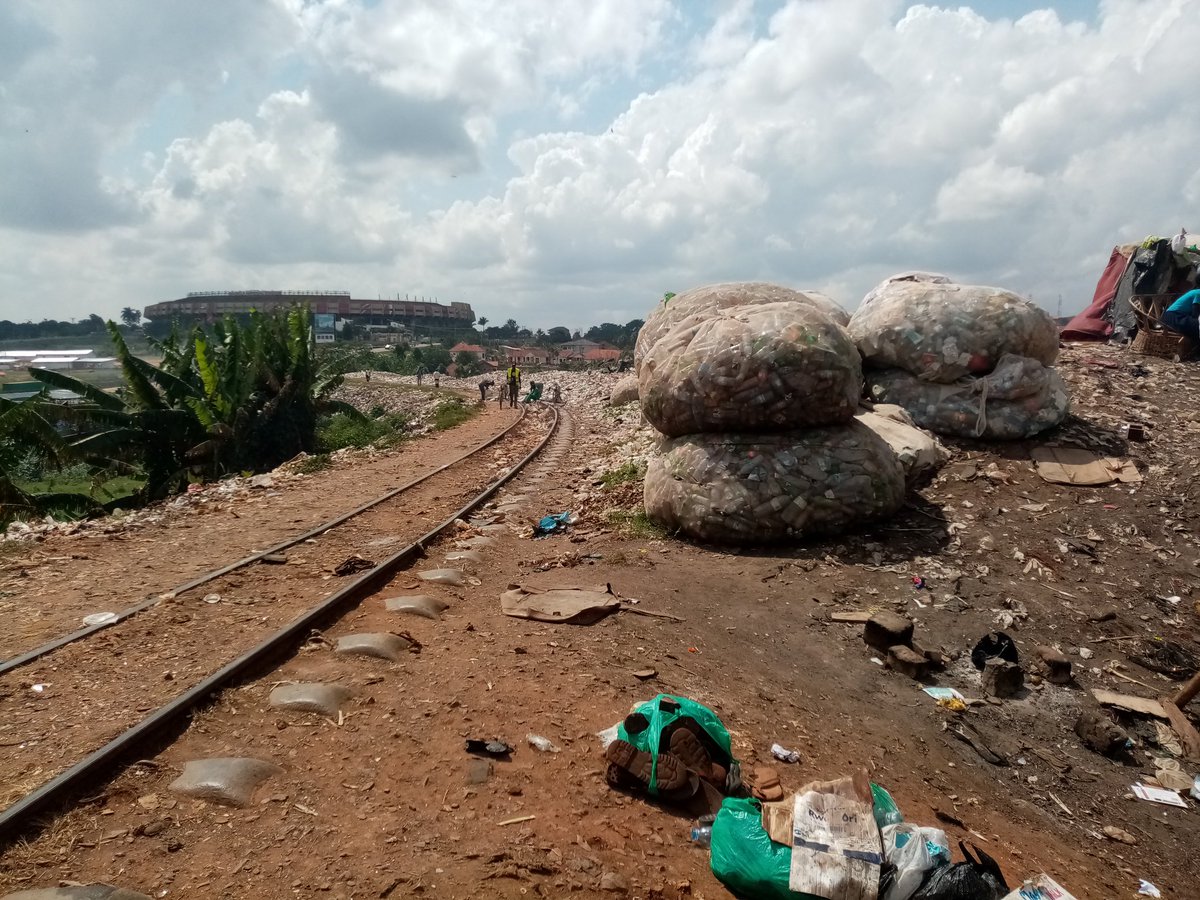 Climate4AllUg's tweet photo. This is section overlooks Mandela National Studium Namboole right in the background clean safe railnetwork is our right @RailwaysUganda @NatGeo @networkrail @AJEnglish @ntvuganda @OPMUganda @min_waterUg @MoWT_Uganda #Climate4all https://t.co/z0w6rJlrKE