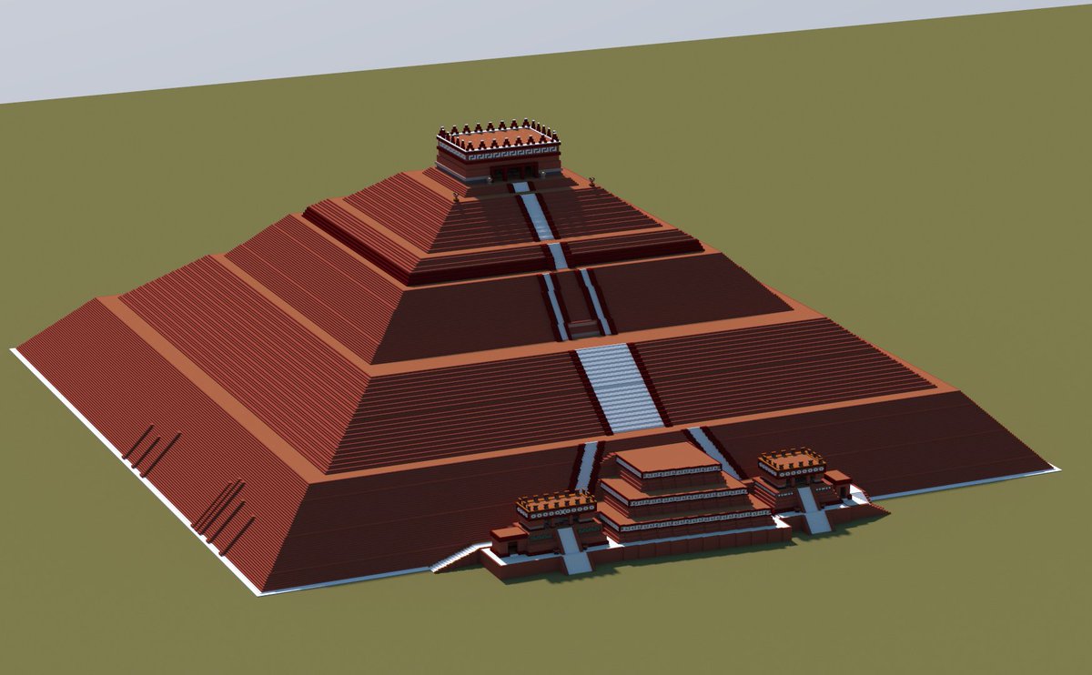 TlatoaniCraft's tweet image. [Minecraft] Teotihuacan: 
• The Pyramid of the Sun
planetminecraft.com/project/teotih…