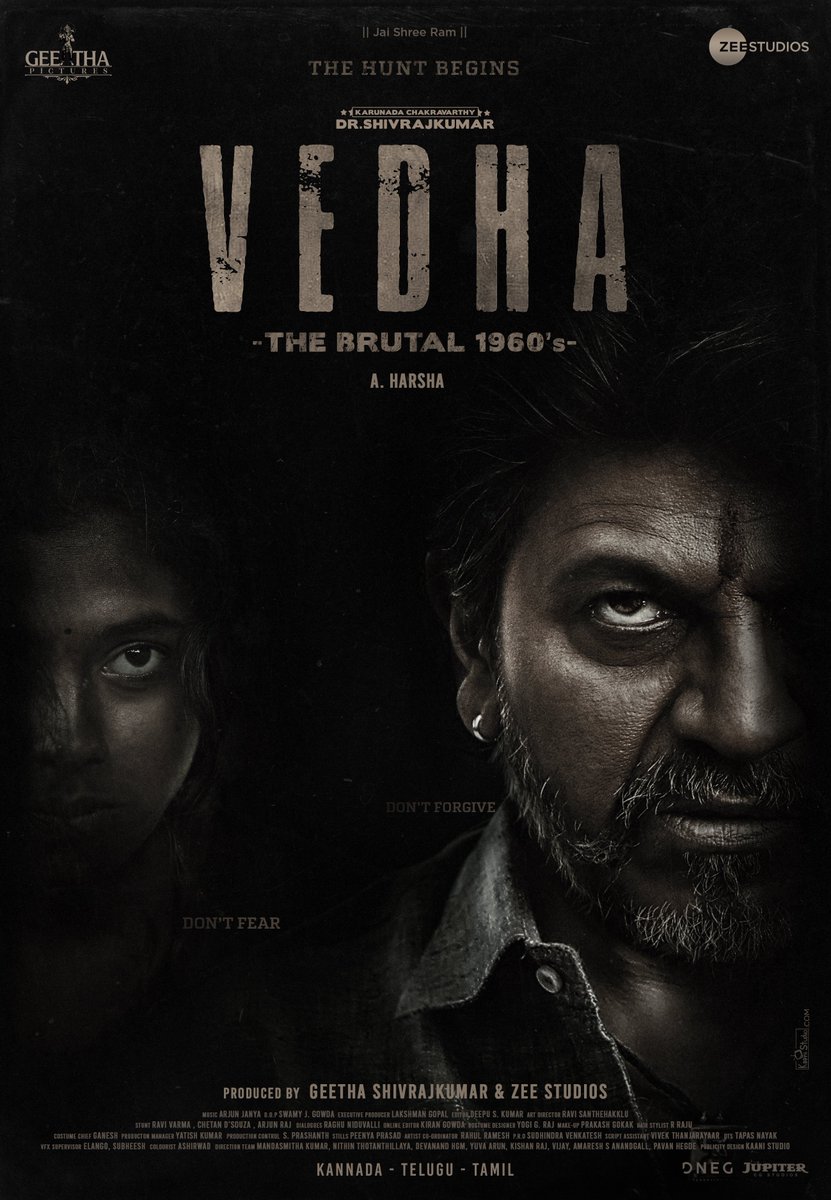 ZeeStudios_'s tweet photo. Witness the first Motion Poster of the Brutal 1960's #Vedha 

🔗 - https://t.co/BnQfPrY5XE

@NimmaShivanna @NimmaAHarsha @ArjunJanyaMusic @VedhaMovie @GeethaPictures @ZeeStudios_ https://t.co/4r6Rk43bFL