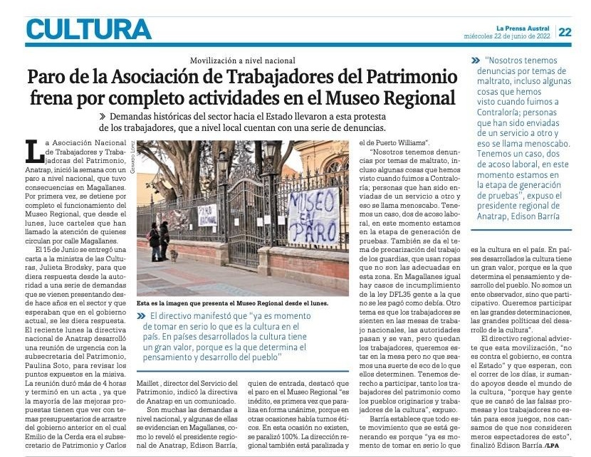 Anatrap1's tweet photo. Buenos días hoy amanecimos EN PARO, con cierre de más unidades en todo el país a la espera de soluciones por parte de la ministra @jubrodsky https://t.co/vrxAnpKi1E