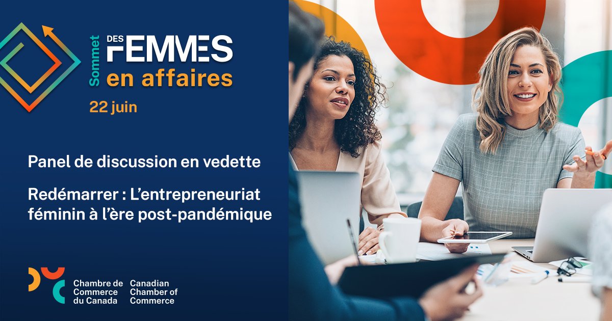 CdnChamberofCom's tweet photo. C’est l’heure de notre première table ronde de la journée! Comment #relancer et promouvoir l’entrepreneuriat féminin à l’ère postpandémique? Venez nous rejoindre!

@ExportDevCanada 
@cheekbonebeauty 
@CWBcommunity 
#HillbergandBerk https://t.co/9LWJaFzgGJ