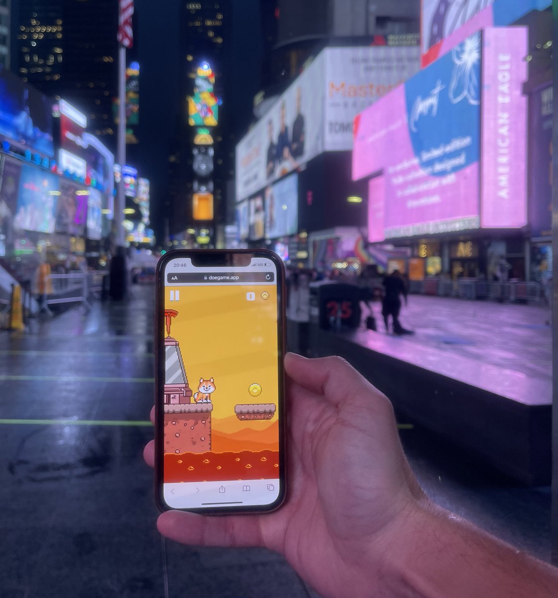 DOE Game has officially arrived at Time Square in  NFT NYC! 

We didn’t spend 100’s of thousands on billboards but we have created a game that will be enjoyed by thousands at launch. 

#justDOEit $DOE