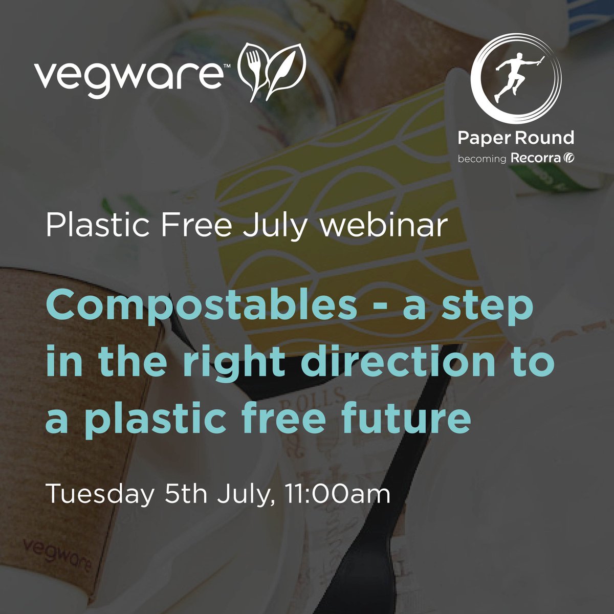 NEW! Join us on Tues 5th July at 11am for a brand new webinar with <a href="/vegware/">Vegware</a> 🍃

A new study has shown micro plastics now live in peoples blood stream 🥴

Find out how Vegware and our compostable packaging can help you become #plasticfree. Tap the link in our bio to sign up! ♻️