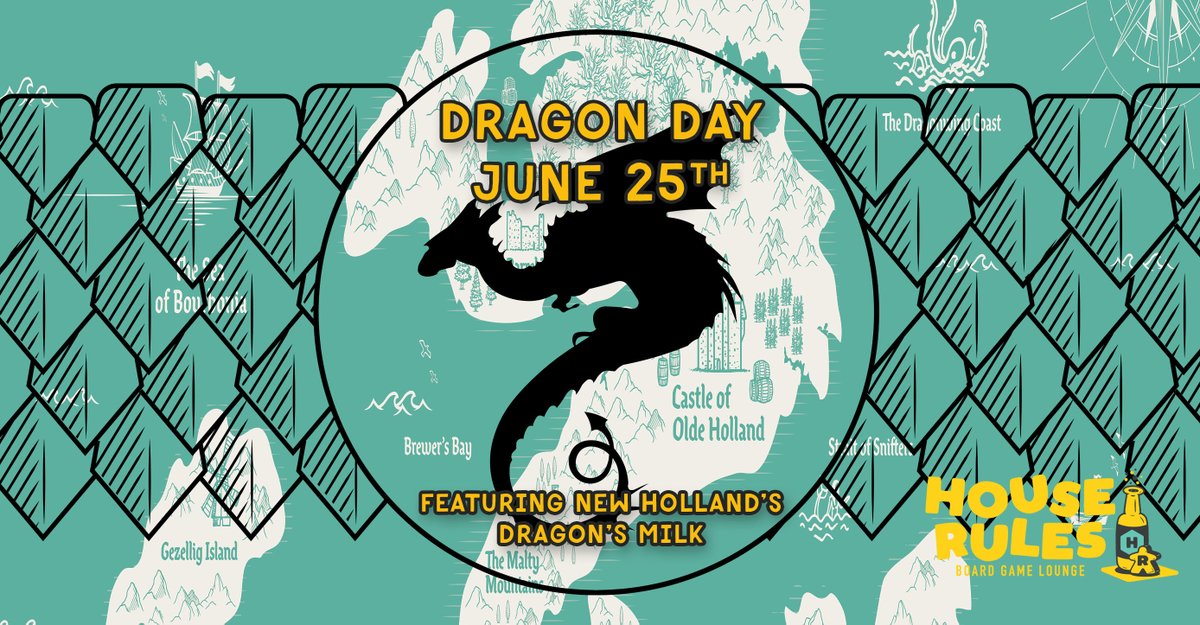 HouseRulesLoung's tweet photo. Dragon Day 2022! This Saturday. Dragon's Milk Tap Takeover, used board games for sale, prizes! Check out all the details here: https://t.co/TPUvqeuHHM https://t.co/bbOfoVaa6s