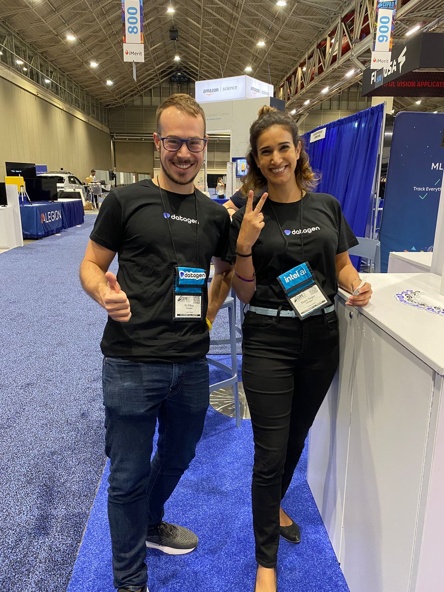 DatagenTech's tweet photo. Day 2 at #CVPR22 and we're ready to go. Stop by our booth #813, grab a cup of coffee and let's talk about synthetic data.
#syntheticdata #AI #computervision #dataisthenewcode
@RealGilbaz https://t.co/9l8to6lprb