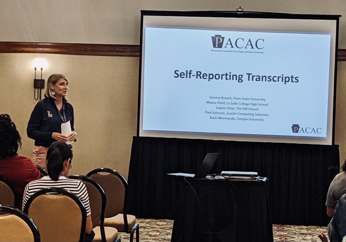 Speaking to Admissions and College Counseling professionals, Mrs. Diehl and Mr. Sawyer presented this week at the annual conference of the Pennsylvania Association for College Admission Counseling in Hershey, PA. <a href="/PACAC1954/">PACAC</a> <a href="/lschs/">La Salle College High School</a>