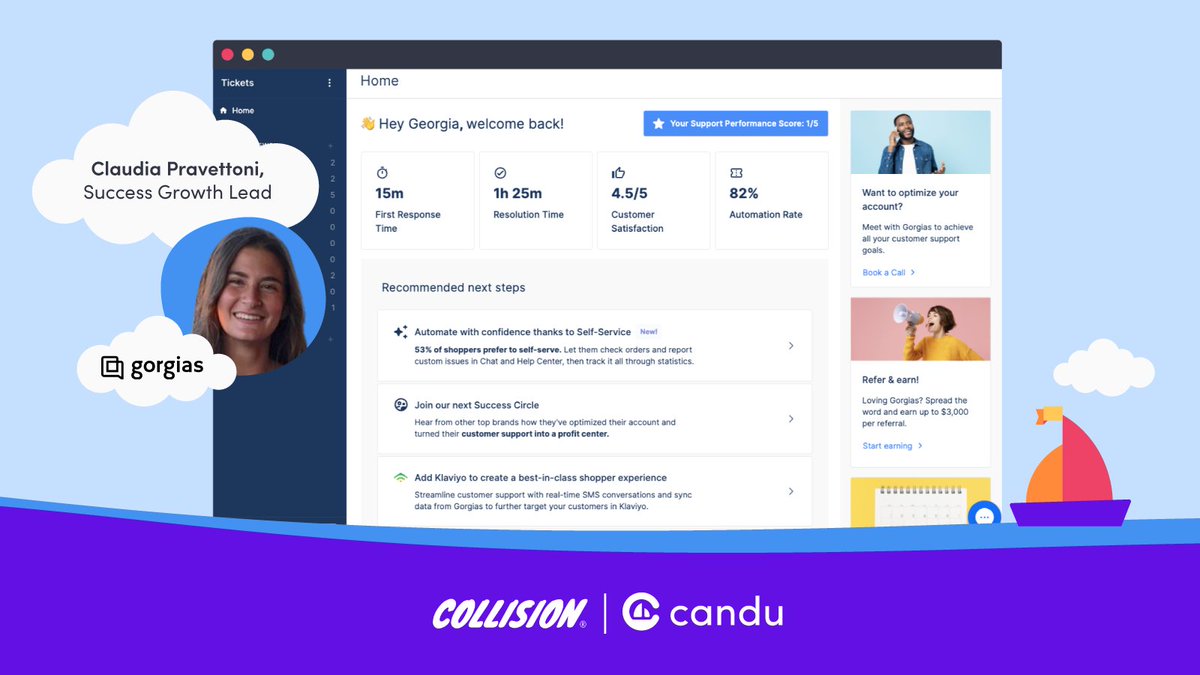 Explore the experience featured in <a href="/jonaappleseed/">Jonathan Anderson</a>'s #CollisionConf talk—created by Claudia Pravettoni, Success Growth Lead at <a href="/gorgiasio/">Gorgias 📨</a>👇

🔗candu.ai/creator-showca…

<a href="/CollisionHQ/">Collision Conf</a> #CustomerSuccess #ProductGrowth