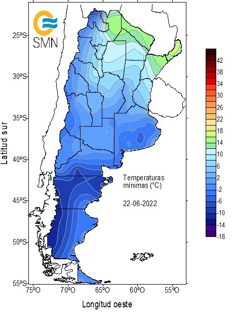 SMN Argentina tweet media