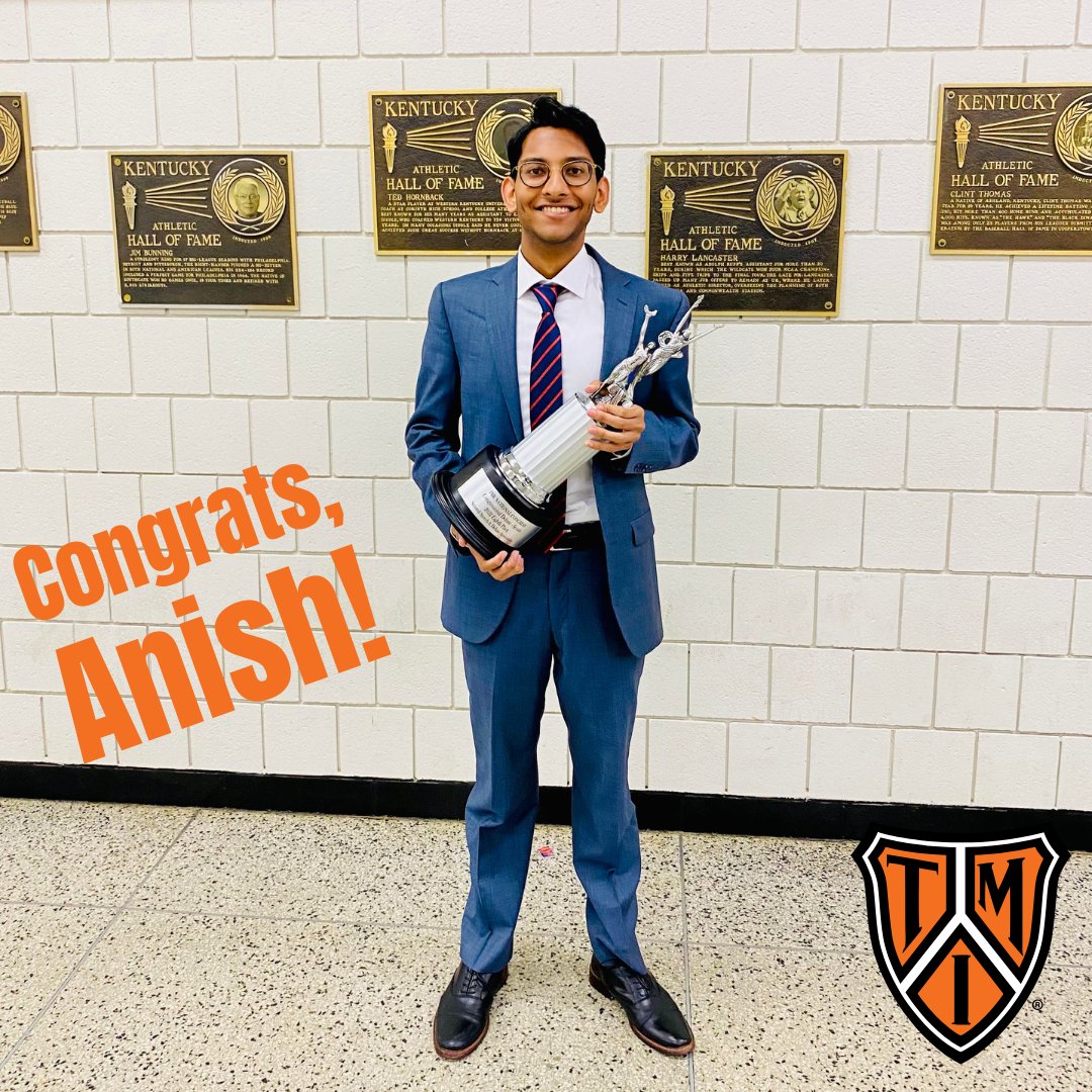 Anish Beeram '23 placed 8th nationally at the NSDA Speech and Debate Tournament in the category of Congressional Debate-Senate and also won the Tournament of Champions at the University of Kentucky, making him one of the best Congressional Debaters in the nation. #TMIepiscopal