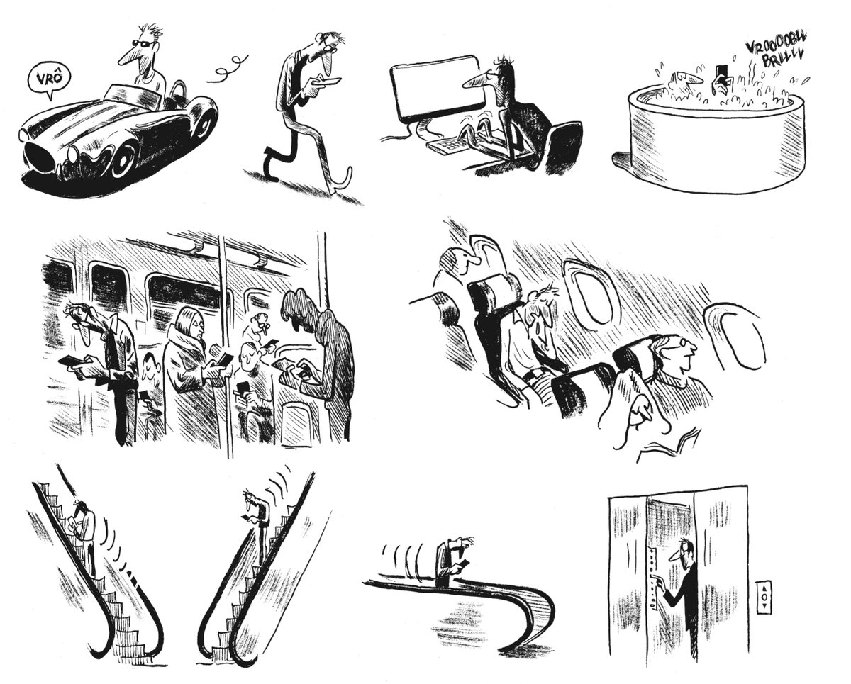 Christophe Blain, "Le monde sans fin", noir &amp; blanc... 