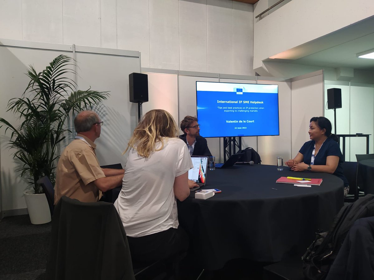 chinaiphelpdesk's tweet photo. "Tips and best practices on intellectual property protection when exporting to challenging markets" - the workshop provided by the International IP SME Helpdesks is happening now at #Exportbeurs 2022!
@ipSEAsia @IndiaIPhelpdesk @AfricaIPR @latinamericaipr https://t.co/iBi9KTBQ7f