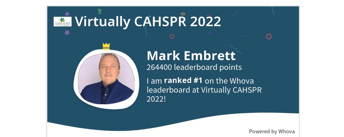 NSHealthHub's tweet photo. 👏Congratulations to one of our Health Outcomes Scientists, Mark Embrett (@MarkEmbrett), who recently won the Participation Award at the 2022 CAHSPR Conference! #VCAHSPR22 https://t.co/m4upZtZXPk