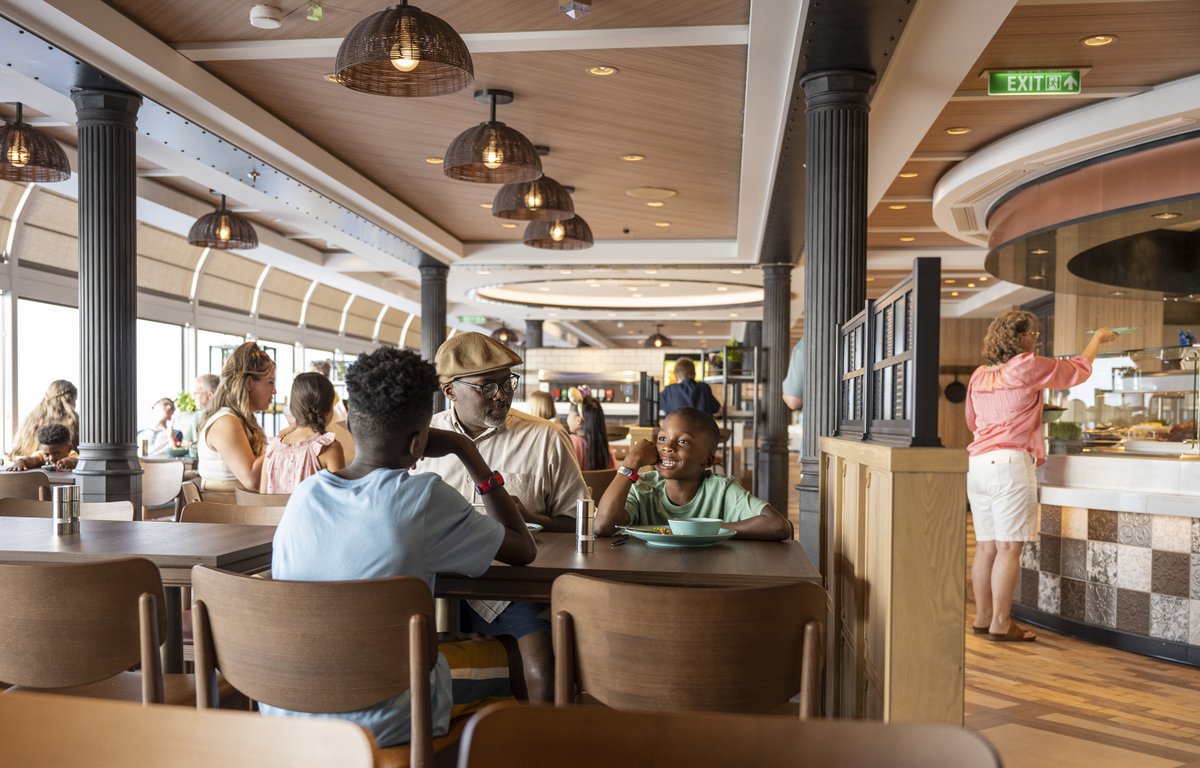 DisneyCruise's tweet photo. 🚨First Look! 🚨 The Disney Wish, our newest ship, celebrates Walt Disney’s legacy with two brand-new dining venues: 1923 and Marceline Market. 🚢✨ Read more: https://t.co/Pdag1i2htY https://t.co/MHGyqdBZrf