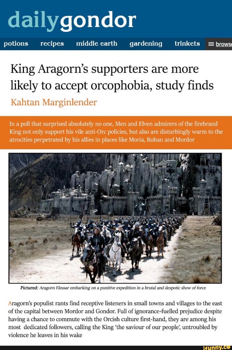 USAF_Bear's tweet photo. @BernfriedI @sauron_cosplay @Nerdrotics 🤣 #AragonWasRight #JusticeForRohan #RememberMinisTirith https://t.co/9POYigeFyX