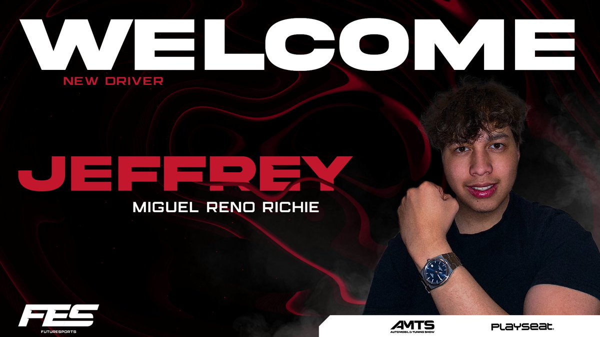 Driver signing✍️

We are happy to announce the extension of our international driver line-up with <a href="/JeffreyRichieF1/">Jeffrey Miguel Reno Richie </a> joining the team!

#FES
