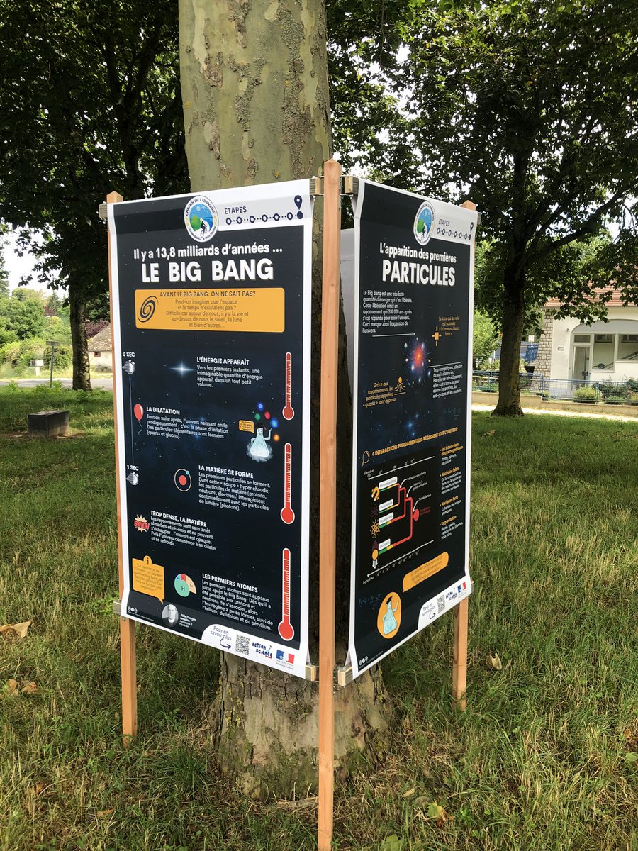 AAsj45's tweet photo. Après plus de 2 ans d’attente, nous installons enfin une partie du #chemindelunivers qui raconte l’histoire de notre univers sur le parcours de #laLoireavelo entre Jargeau et Sandillon… présente cette année jusqu’au 7 juillet . Have fun !🤩🤩🪐🌍 https://t.co/j3eV1rz43m