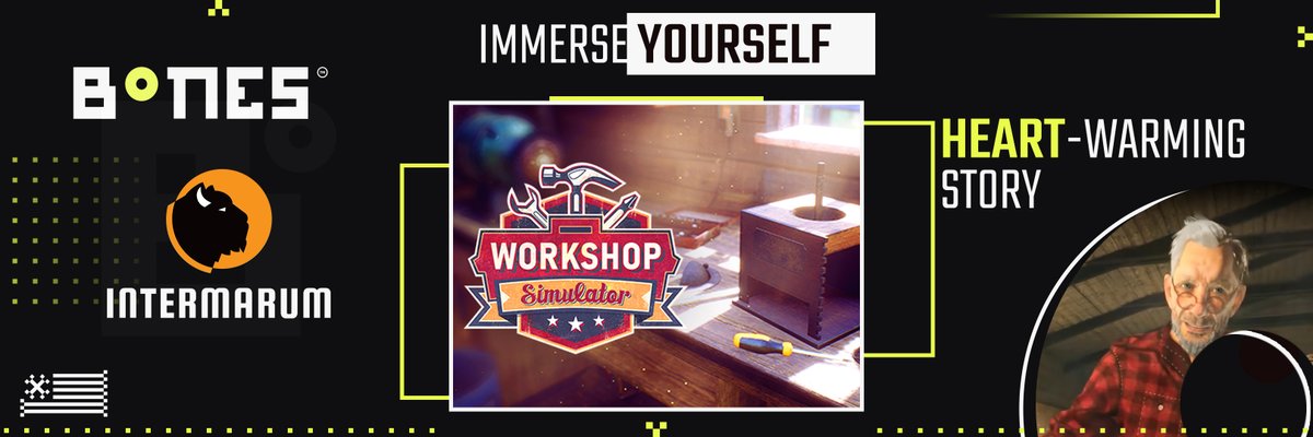intermarum's tweet photo. Have you seen the #trailer for the game Workshop Simulator? The #motioncapture services and #postproduction delivered by #BonesStudio! 
Thank you for the great work together ! 🥰It was a #wonderful time!
🛠️ Steam: https://t.co/eTsqJmJ7fX
🛠️ GOG: https://t.co/nJLtnur9m8 https://t.co/d7diE4q3pW