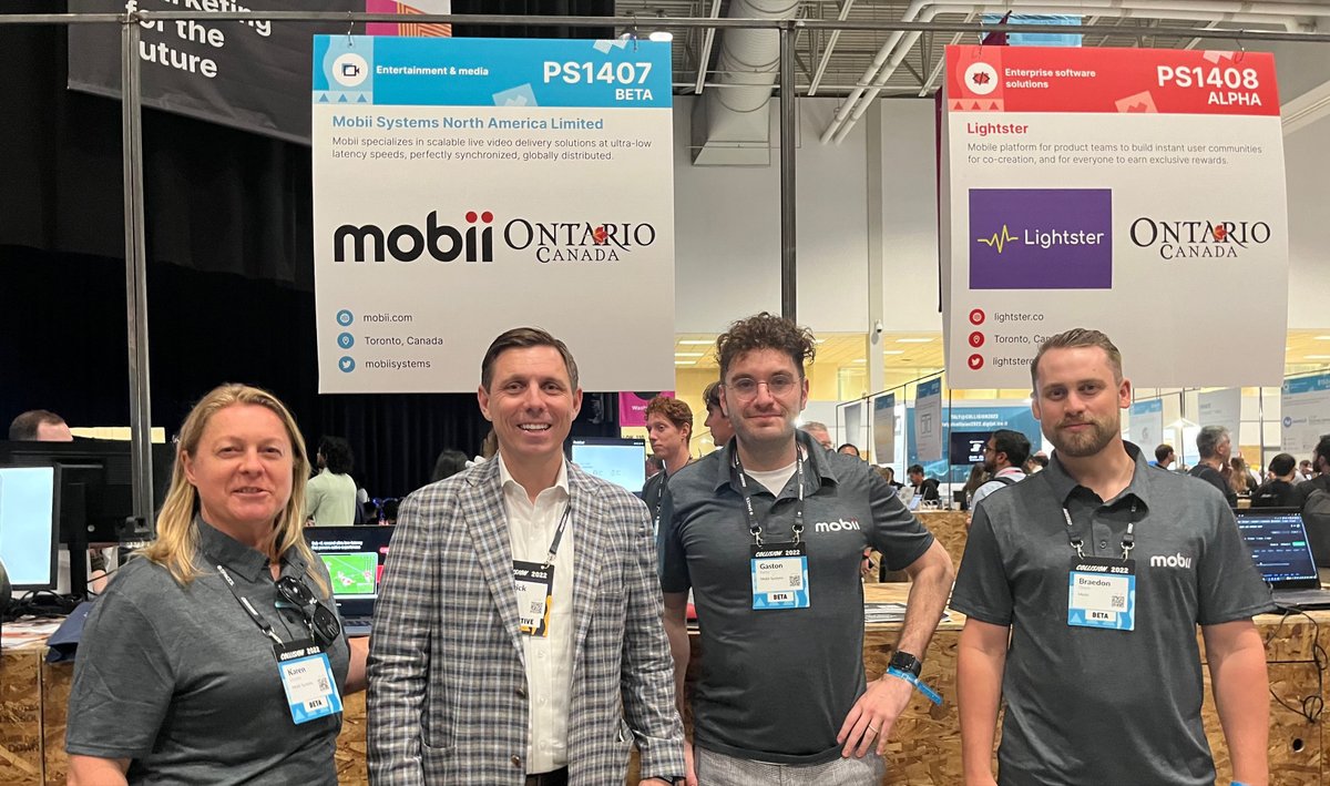 mobiisystems's tweet photo. Thank you City of #Brampton and mayor @patrickbrownont  for your continued support. We've been having a blast @CollisionHQ . https://t.co/0zOnE6cuhG