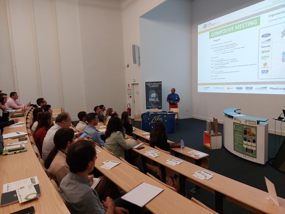 Polemc2's tweet photo. #BioComposites Une 60aine d'industriels, d'académiques, de collectivités et d'acteurs de la R&amp;D rassemblés ce matin au #TechnocampusComposites près de #Nantes pour échanger sur les enjeux des composites nouvelle génération et pour découvrir le projet @LCompolive.
@solutions_andco https://t.co/pEIoFrOv8D
