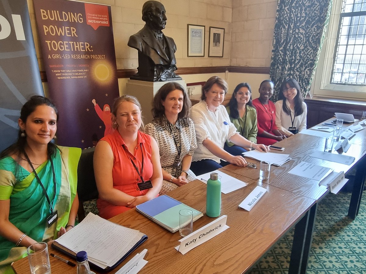 ActionAidUK's tweet photo. A huge thank you to our fantastic panel, and everyone who attended today's launch. AAUK's @KatyChadwick1's closing remarks emphasise the need for girl-led movements to be better resourced, with money going directly to those who need it. 

➡️ https://t.co/6f7t5JIojm https://t.co/lR0W0sICu9