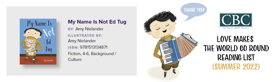 I am so thrilled MY NAME IS NOT ED TUG is in 
@CBCBook’s #LoveMakestheWorldGoRound Showcase! Thank you Children's Book Council! 

Find all books on the reading list here: cbcbooks.org/cbc-book-lists…
#CBCShowcase #kidlit