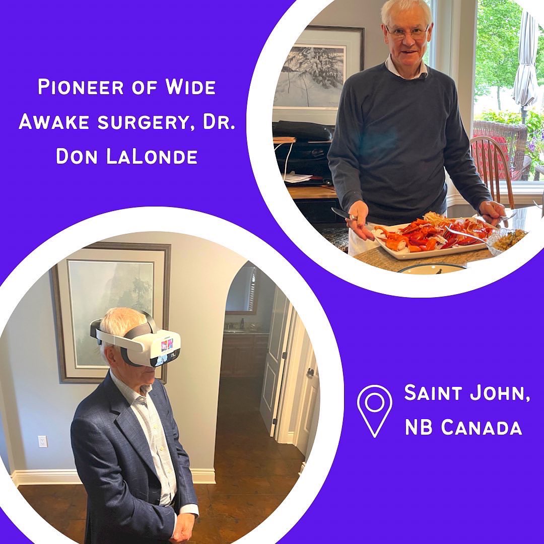 wideawakevr's tweet photo. Day 1 Collision Conference in Toronto was a success! We are also here with the pioneer of Wide Awake surgery, Dr. Don LaLonde in Saint John. #CollisionConference #WideAwakeVR https://t.co/Cfed4jnUEP