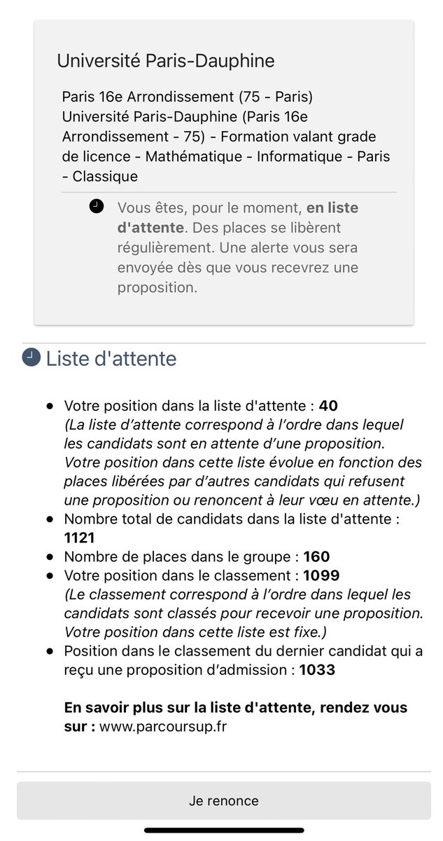 Jacque_773's tweet photo. #Parcoursup vous pensez que ça passe ou pas? Ça ralentit de ouf là 😔 https://t.co/jgSNseklWM