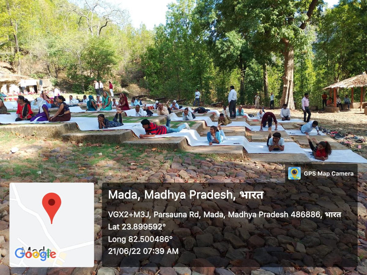 ShuAashish's tweet photo. World Yoga Day-21 June 2022
Participated with kids &amp; administration in Historical place of Singrauli(Mada Cave)..
CSC Id-655222730017
#655222730017Y2022
#MyYogaMyPose
#YogaForHumanity
#AzadiKaAmritMahotsav
@moayush @CSCegov
@CSCSPV_Health
@CscMadhya
@kamleshbanjaria
@CollectorSGL https://t.co/Dh0tovsTI2