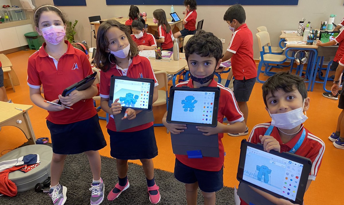 getjouzywithit's tweet photo. This week, we planned and designed our #realisticfiction characters on @tinkercad. Can’t wait to see the final product! 🥰 Special thanks to @tarafrost for always supporting our crazy ideas 😜 #educhat #futurefluent #digitalskills #3Dprinting #tinkercad https://t.co/La5pJjNpN6