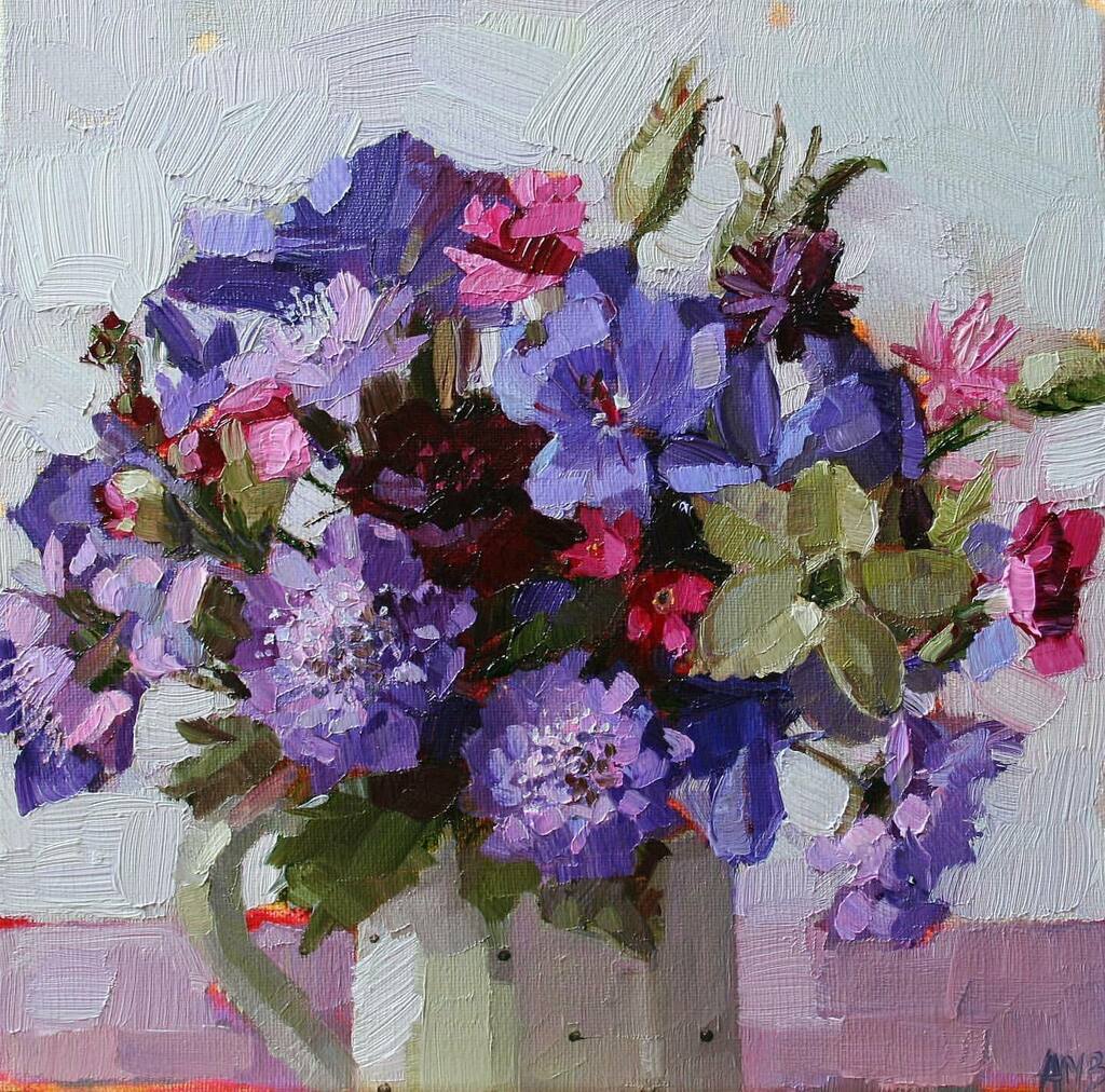 CEopenstudios's tweet photo. • @annemarie_butlin A favourite painting from some years ago….
#gardenflowers #flowersfromthegarden #summergardenflowers #summergarden #scabious #nicotiana #chocolatecosmos #stilllife #flowerstilllife #flower #flowerpainting #oilpainting #brushmark… https://t.co/FS8oyONUp9 https://t.co/FHcRvkCGRk