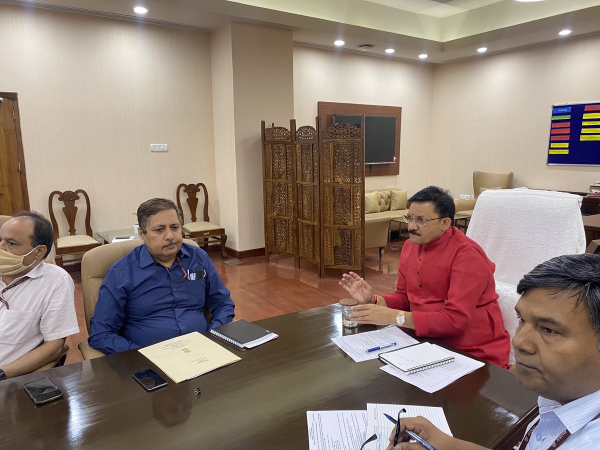 devusinh's tweet photo. Reviewed the 5G spectrum auction process with the officers.

Under the strong leadership of PM Shri @narendramodi ji, every milestone has been achieved so far and happy to share 5G Telecom services will be rolled out in the month of August. https://t.co/RKZ5xUNHCI