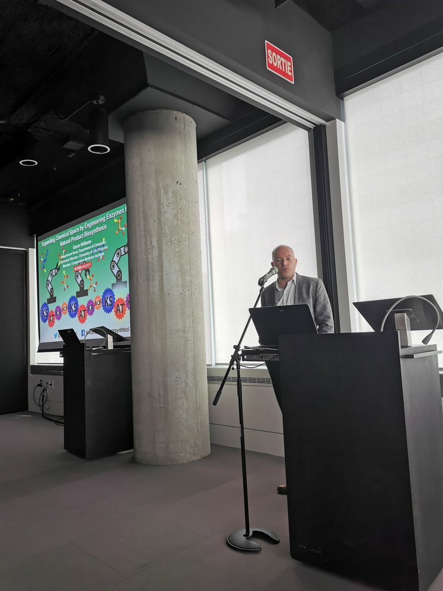 PEC Conference (@pec_conference) on Twitter photo Closing out our first session today is our 5th keynote speaker, Dr. Gavin Williams (<a href="/ChemSynthBiol/">Gavin Williams</a>). Dr. Williams describes a program of enzyme engineering, directed evo, and synbio aiming to make natural products with unnatural functionality. Thanks for joining us, Dr. Williams! Closing out our first session today is our 5th keynote speaker, Dr. Gavin Williams (<a href="/ChemSynthBiol/">Gavin Williams</a>). Dr. Williams describes a program of enzyme engineering, directed evo, and synbio aiming to make natural products with unnatural functionality. Thanks for joining us, Dr. Williams!