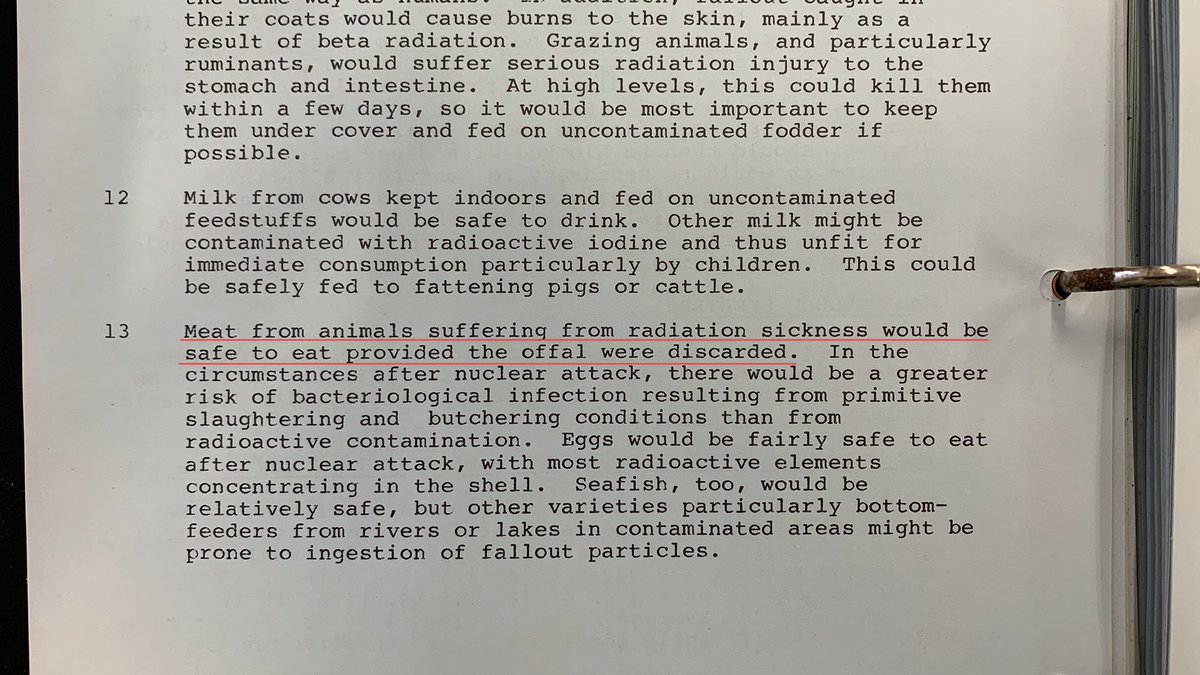 Come on a tour of depressing nuclear planning with me. I feel like you’d appreciate this <a href="/JulieAMcDowall/">Julie McDowall</a> It’s already pretty… offal 😅😭