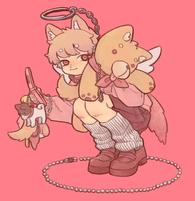 習作。マスコットの天使 