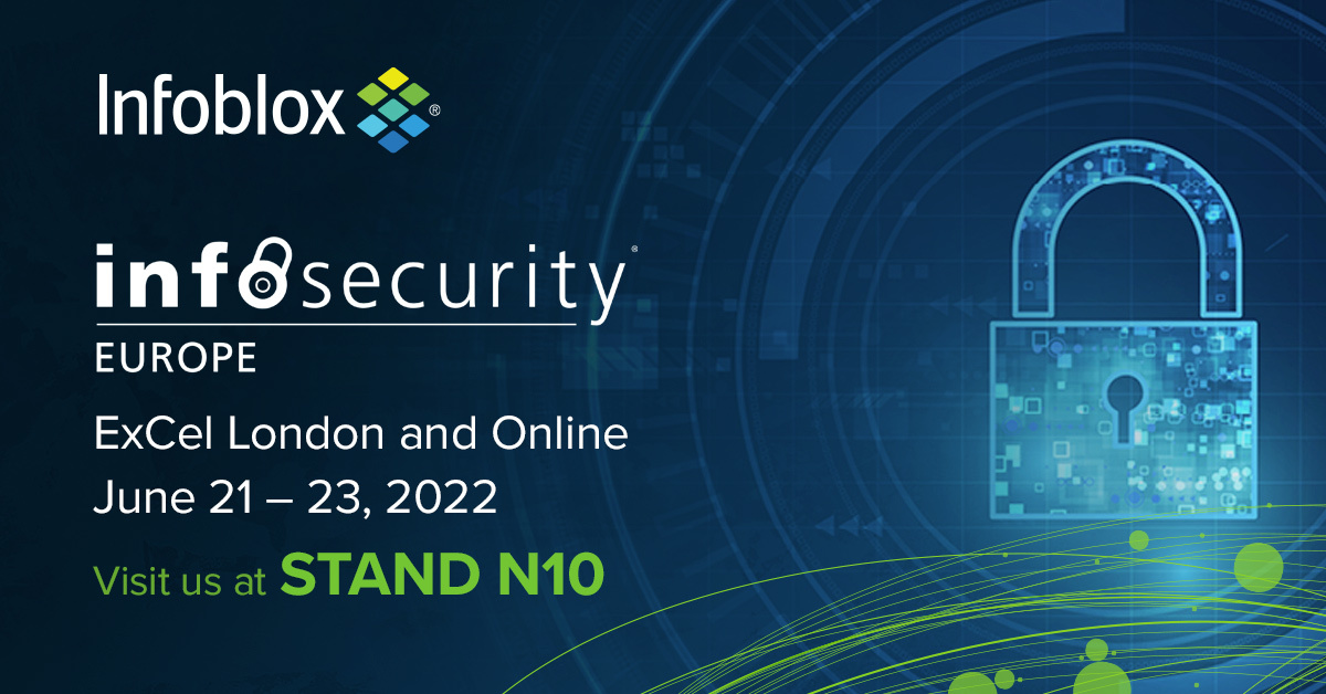 GabeLuis's tweet photo. n a scale of 1-10, how well do your security solutions address the current threat landscape? If you answered anything but 10, come talk with Infoblox at this year’s #InfosecurityEurope at stand N10 or find us at the event online, June 21 - 23, here:  https://t.co/xv0TSIiAQM https://t.co/efHdQCNguq