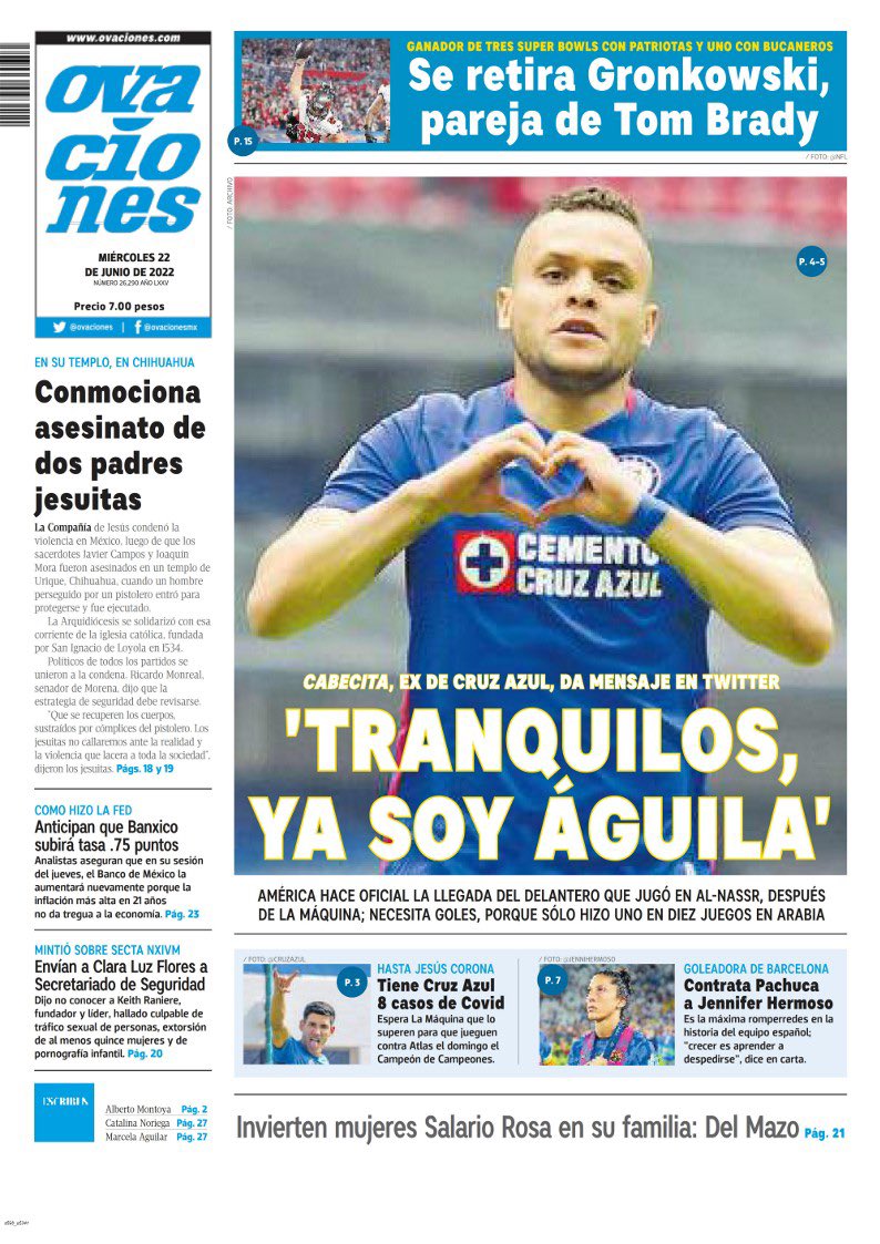 OVACIONES on Twitter: "#LaPortada https://t.co/ld5ZW5MIG1" / Twitter