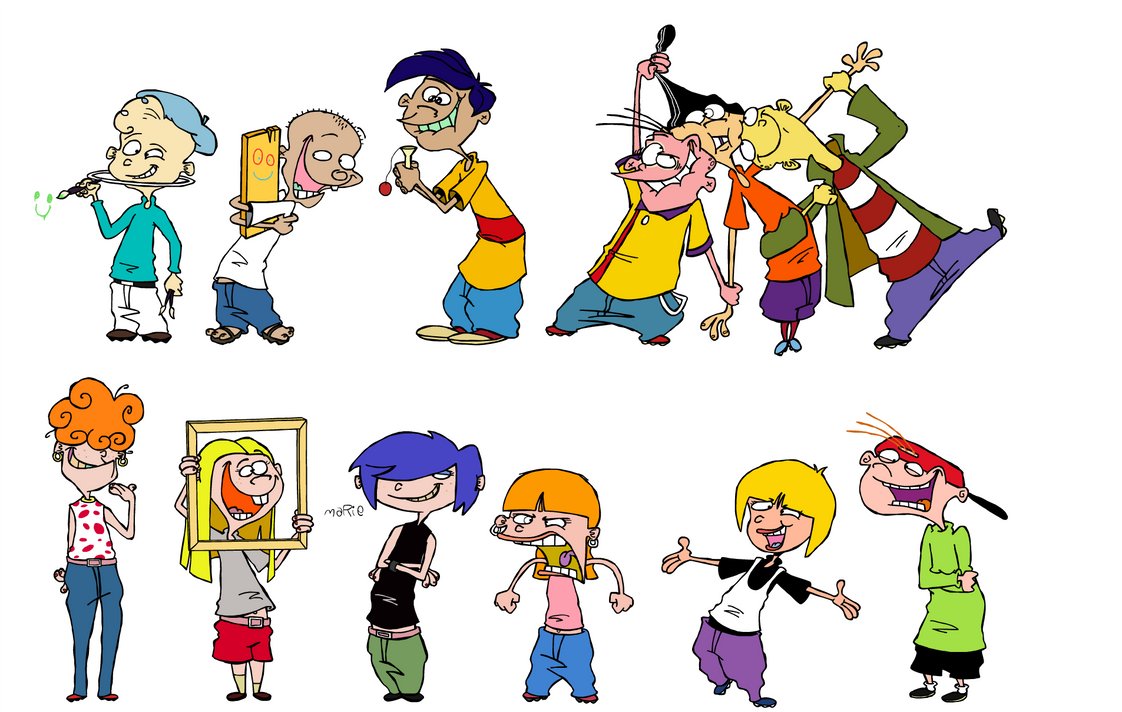 Man, I'm still nerding out about the sheer brilliant cartooning of Ed Edd & Eddy. Look how much personality is crammed into the default pose, even in the turnarounds! 