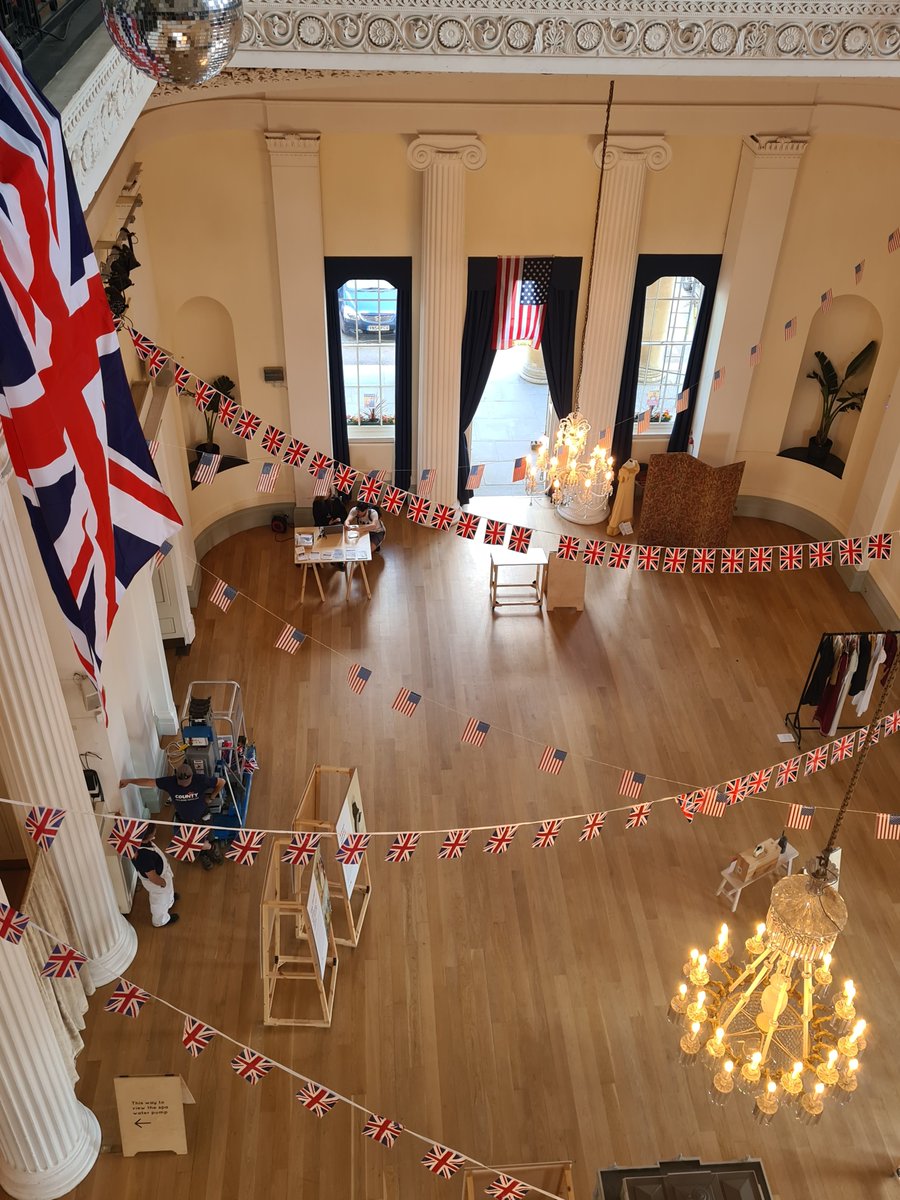 1/2 The final preparations are underway, there’s only two days to go until our first Retro Americana Festival @PumpRoomChelt and park. Join us for Cheltenham’s largest two-day free community festival as we mark 80 years since the American GIs arrived at the pump room in 1942.